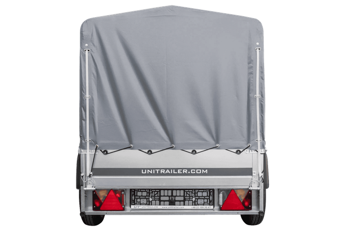 Remorque automobile Garden Trailer 200 KIPP 200 x 106 cm avec bâche haute, arceau et roue jockey PTAC 500 kg – Image 3