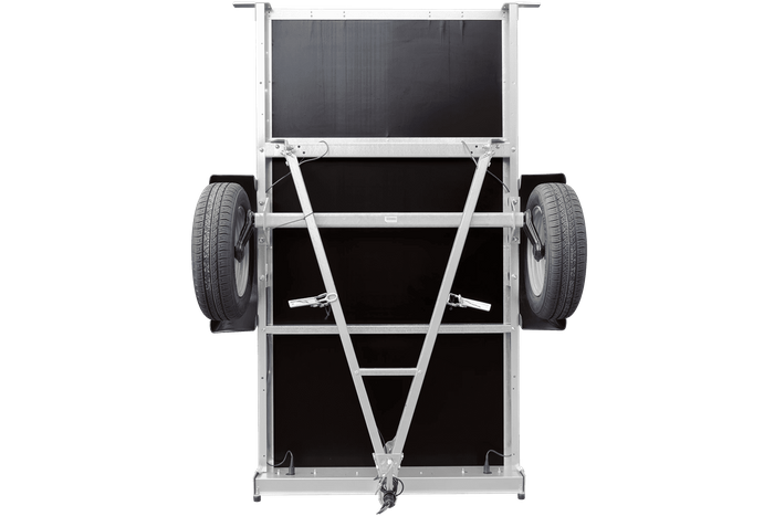 Remorque automobile Garden Trailer 200 KIPP 200 x 106 cm avec bâche haute, arceau et roue jockey PTAC 500 kg – Image 7