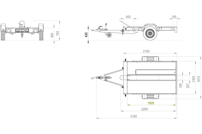 Petite remorque moto UNITRAILER MOTO 1 – Image 2