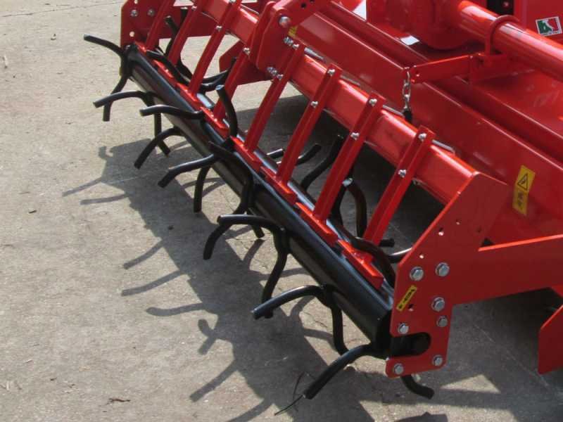Herse rotative RM250 – largeur de travail 250 cm – 22 lames Série lourde – Rouleau à piques