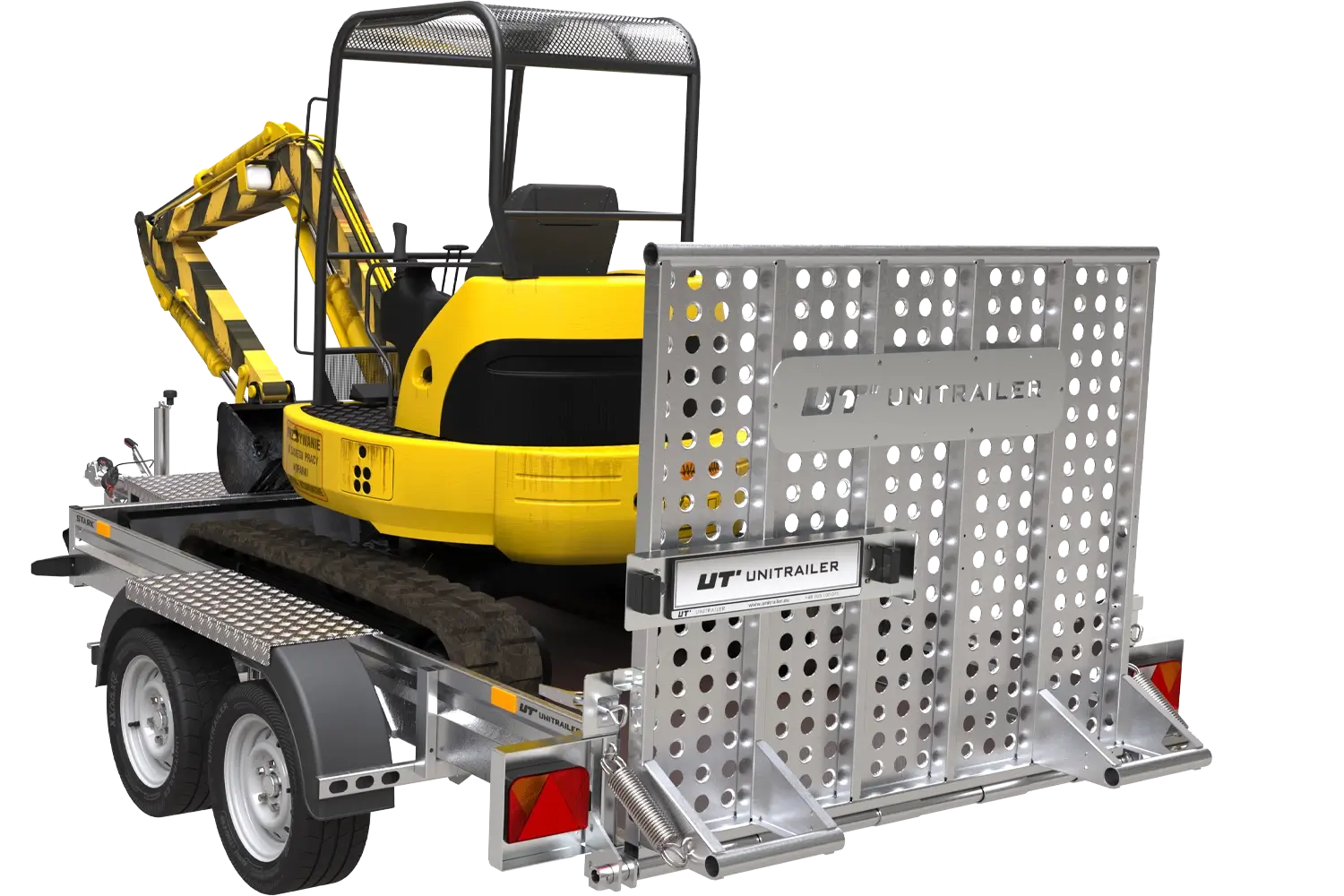 Remorque lourde double essieux 3500 KG STARK 3 300