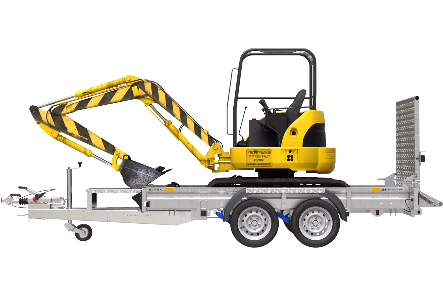 Remorque lourde double essieux 3500 KG STARK 3 300 – Image 3