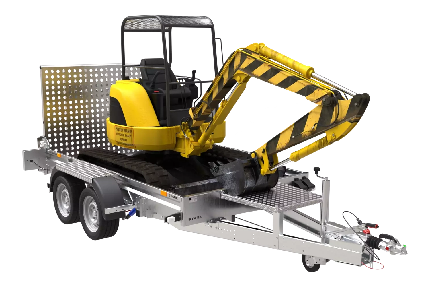 Remorque lourde double essieux 3500 KG STARK 3 300 – Image 8