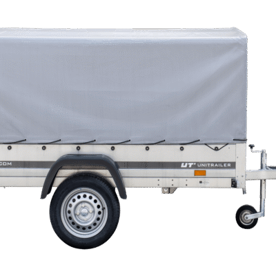 Remorque routière avec bâche haute, arceau et roue jockey 230×125 Garden Trailer 230 KIPP