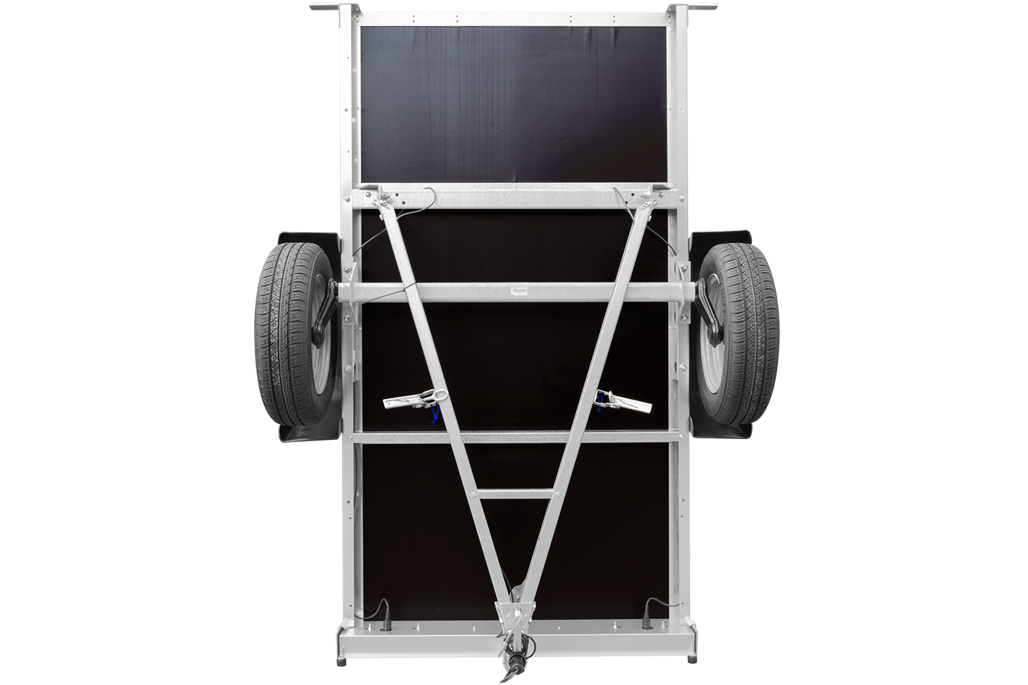 Remorque tôle Garden Trailer 200 KIPP 200×106 cm [avec rehausses grillagées, bâche haute et arceau – Image 6