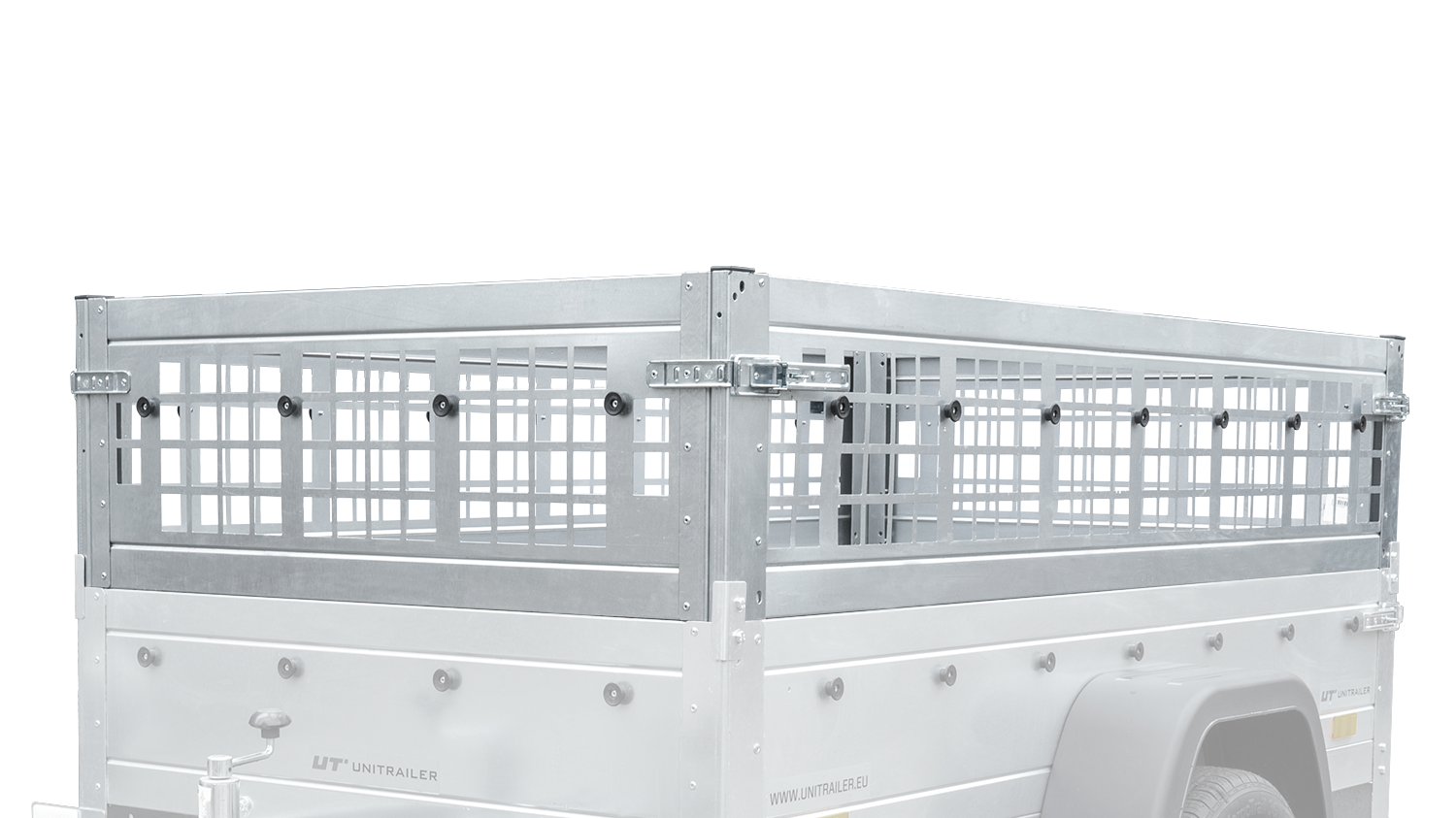 Remorque tôle Garden Trailer 200 KIPP 200×106 cm [avec rehausses grillagées, bâche haute et arceau – Image 9