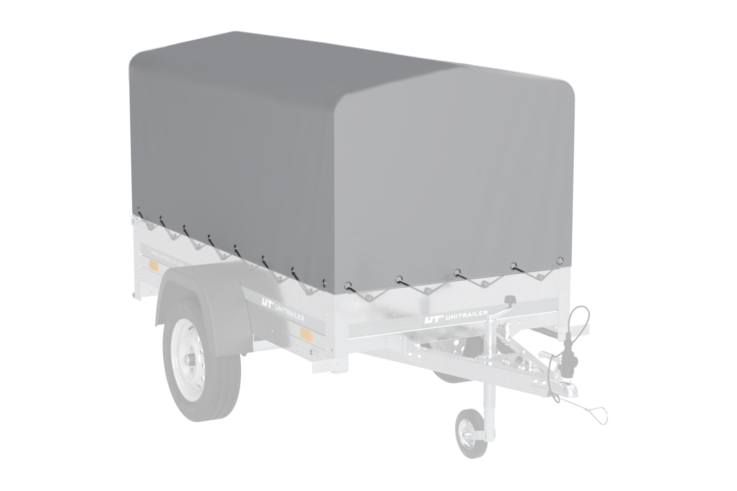 Remorque tôle Garden Trailer 200 KIPP 200×106 cm [avec rehausses grillagées, bâche haute et arceau – Image 10