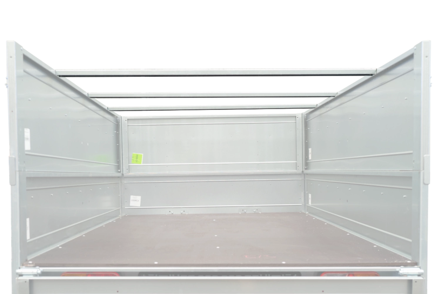 unitrailer 264/2 kipp avec roue jockey, tiges de support et bâche plate bleue – Image 2